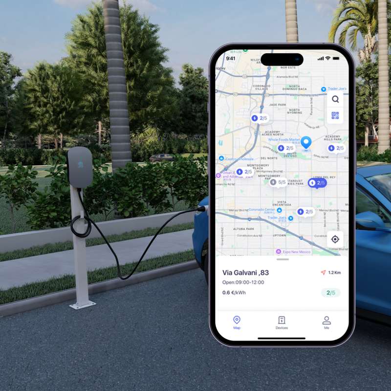 800*800-RENOVA Charge App:Map-based Charging