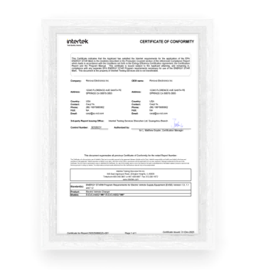 360*380-ETL Certificate for EV Charger