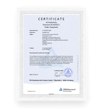 360*380-CE Certificate for EV Charger备份